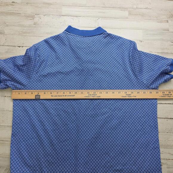 POLO RALPH LAUREN Men's LG Classic Fit Blue Geometric All Over Print Diamond - Picture 6 of 6